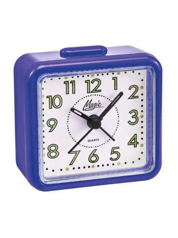 Унисекс будилник с кварцов механизъм - цвят Бял