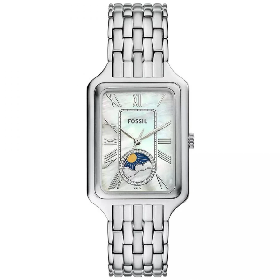 Унисекс ръчен часовник с кварцов механизъм - корпус от Стомана - Стоманена верижка - цвят Седеф