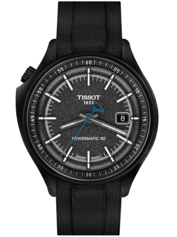 Унисекс ръчен часовник с автоматичен механизъм - корпус от Карбон - Текстил - цвят Сив