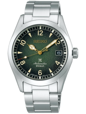 Унисекс ръчен часовник с автоматичен механизъм - корпус от Стомана - Стоманена верижка - цвят Зелен