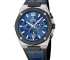 Festina Swiss F22003/2 Swiss Made - Мъжки ръчен часовник с кварцов механизъм - корпус Стомана - Естествена кожа - Син