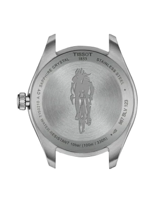 Tissot T150.210.17.037.00 PR 100 34mm - Унисекс ръчен часовник с кварцов механизъм - корпус от Стомана - Текстил - цвят Сив