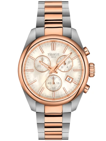 Tissot T150.217.11.111.00 PR 100 36mm - Унисекс ръчен часовник с кварцов механизъм - корпус от Стомана - Стомана - цвят Седеф