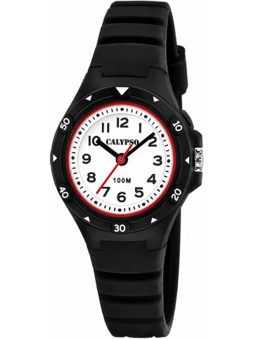 Calypso K5846/6 Junior - Унисекс ръчен часовник с кварцов механизъм - корпус от Полимер - Полимер - цвят Бял