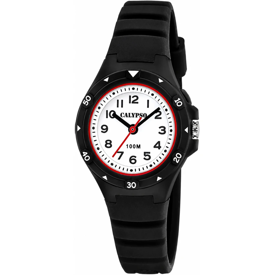 Calypso K5846/6 Junior - Унисекс ръчен часовник с кварцов механизъм - корпус от Полимер - Полимер - цвят Бял