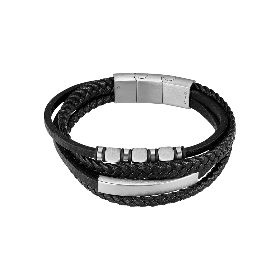 Мъжки гривна Lotus Style LS2593-2/1 Iron road от 316l Кожа
