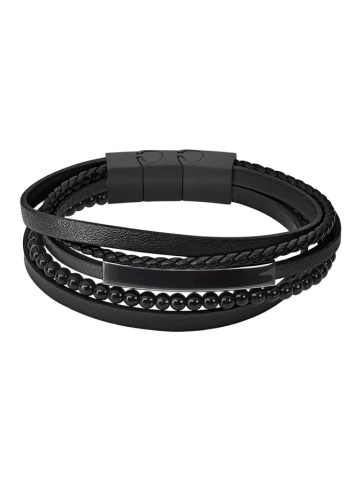 Унисекс гривна Lotus Style LS2144-2/4 Iron road от 316l Кожа - с форма