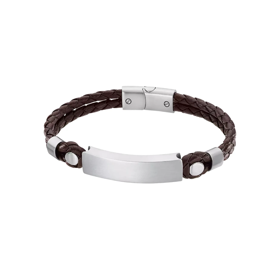 Мъжки гривна Lotus Style LS2103-2/1 Silent impact от 316l Кожа - с форма