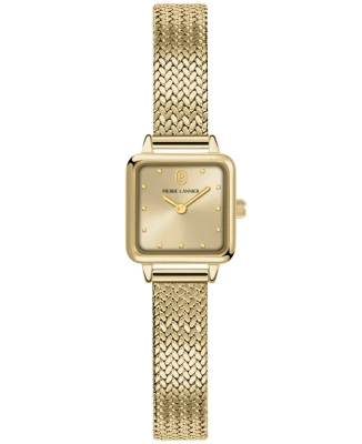 Дамски часовник с кварцов механизъм - корпус от Стомана - Меш - цвят Златист