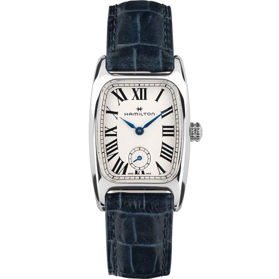 Hamilton H13321611 American Classic - Дамски ръчен часовник с кварцов механизъм - корпус Стомана - Естествена кожа - Бял
