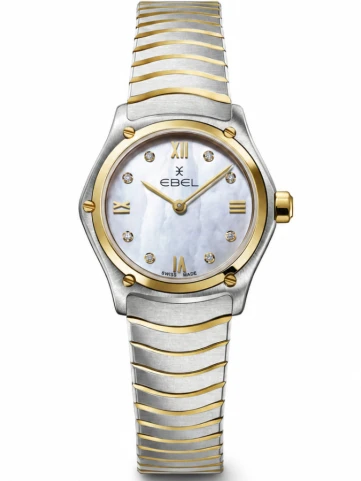 Ebel 1216442A Sport Classic - Унисекс ръчен часовник с кварцов механизъм - корпус от Стомана - Стоманена верижка - цвят Седеф Сив