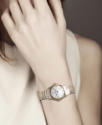 Ebel 1216442A Sport Classic - Унисекс ръчен часовник с кварцов механизъм - корпус от Стомана - Стоманена верижка - цвят Седеф Сив
