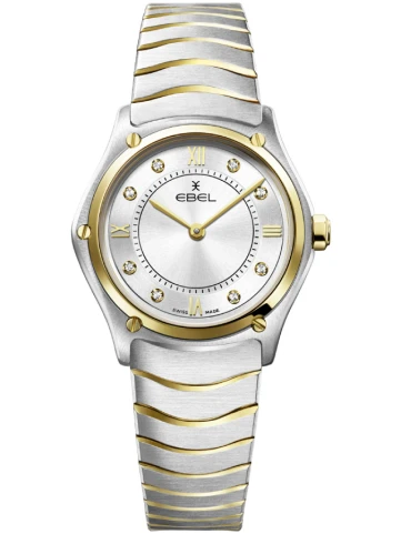 Ebel 1216729 Sport Classic - Дамски ръчен часовник с кварцов механизъм - корпус Стомана - Стоманена верижка - Сребрист Сив