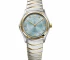 Ebel 1216731 Sport Classic - Дамски ръчен часовник с кварцов механизъм - корпус Стомана - Стоманена верижка - Син Сив