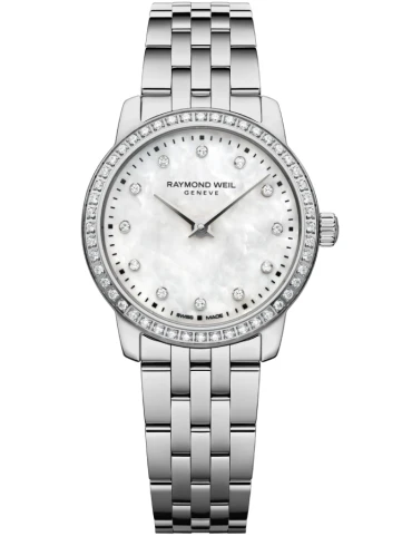 Raymond Weil 5024-STS-97081 - Дамски ръчен часовник с кварцов механизъм - корпус от Стомана - Стоманена верижка - цвят Седеф