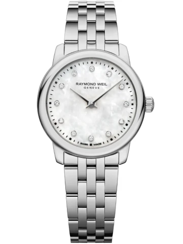 Raymond Weil 5024-ST-97081 Toccata - Дамски ръчен часовник с кварцов механизъм - корпус от Стомана - Стоманена верижка - цвят Седеф