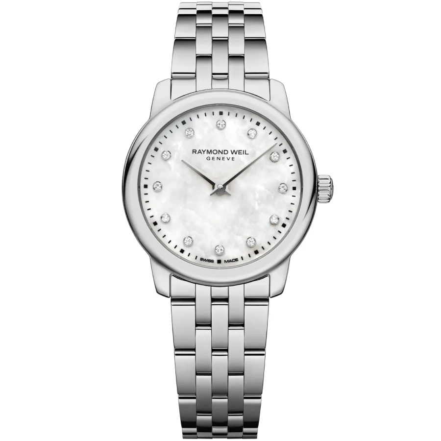 Raymond Weil 5024-ST-97081 Toccata - Дамски ръчен часовник с кварцов механизъм - корпус от Стомана - Стоманена верижка - цвят Седеф