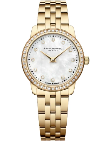 Raymond Weil 5024-PS-97081 Toccata - Дамски ръчен часовник с кварцов механизъм - корпус от Стомана - Стоманена верижка - цвят Седеф