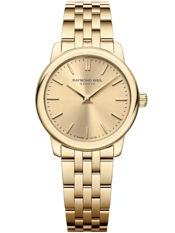 Raymond Weil 5024-P-10001 Toccata - Дамски ръчен часовник с кварцов механизъм - корпус Стомана - Стоманена верижка - Злато Злато