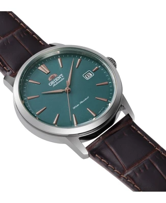 ORIENT RA-AC0F13E Contemporary - Унисекс ръчен часовник с автоматичен механизъм - корпус от Стомана - Естествена кожа - цвят Зелен