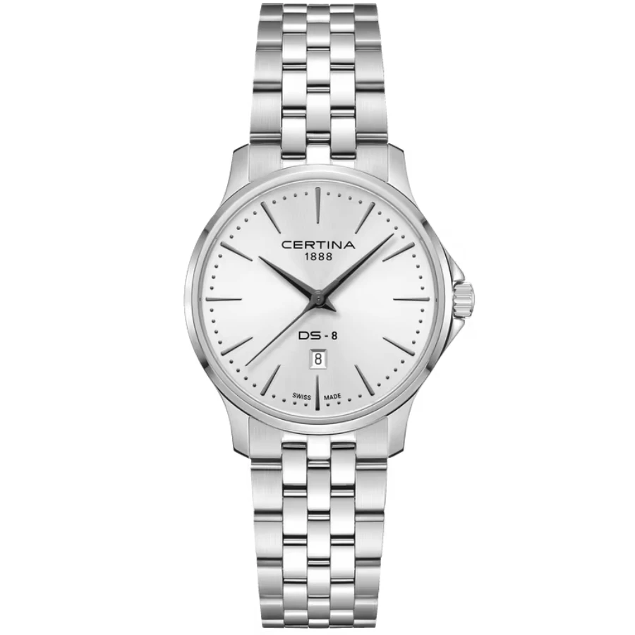 Certina C045.010.11.011.00 DS-8 Lady 31mm - Унисекс ръчен часовник с кварцов механизъм - корпус от Стомана - цвят Сребрист
