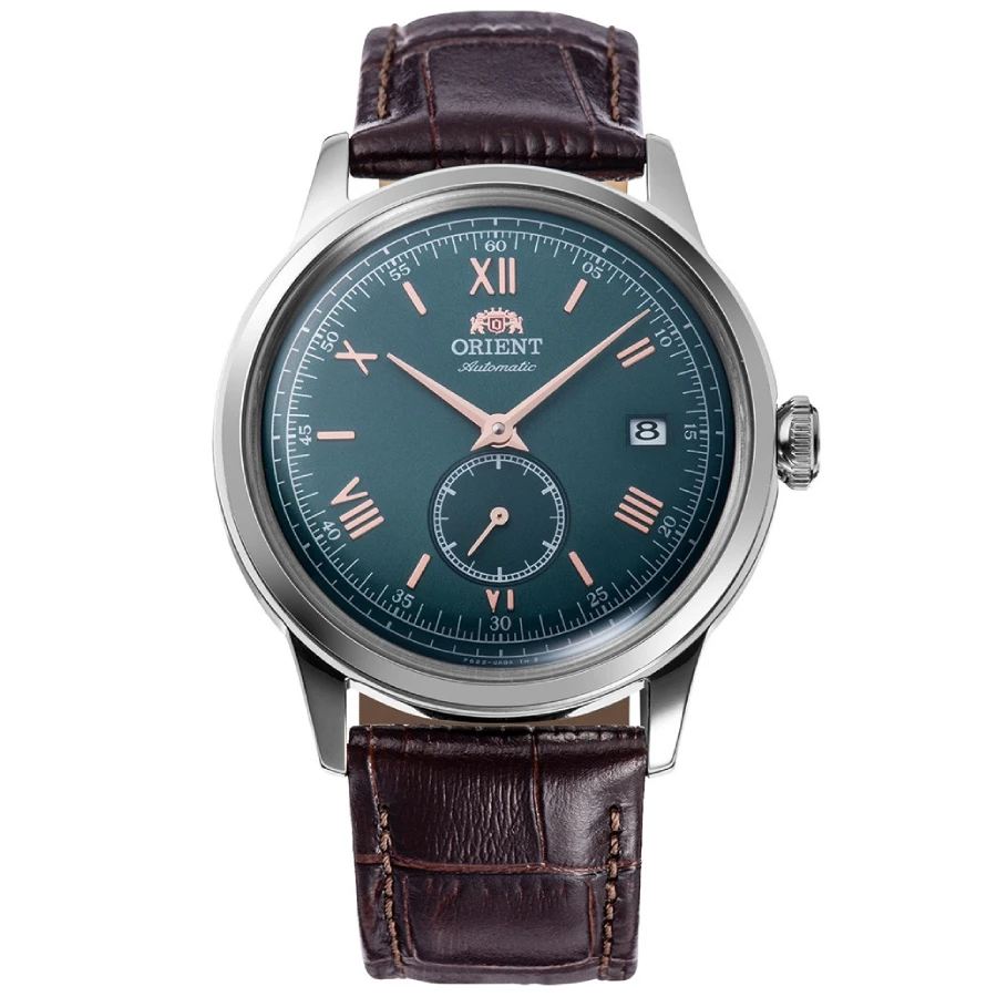 ORIENT RA-AP0102E Bambino - Унисекс ръчен часовник с автоматичен механизъм - корпус от Стомана - Естествена кожа - цвят Зелен