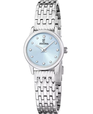 Festina F20749/3 Mademoiselle - Дамски ръчен часовник с кварцов механизъм - корпус Стомана - Стоманена верижка - Син