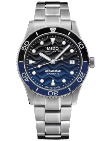 MIDO M026.907.11.041.00 Ocean Star - Унисекс ръчен часовник с автоматичен механизъм - корпус Стомана - Стомана - Син