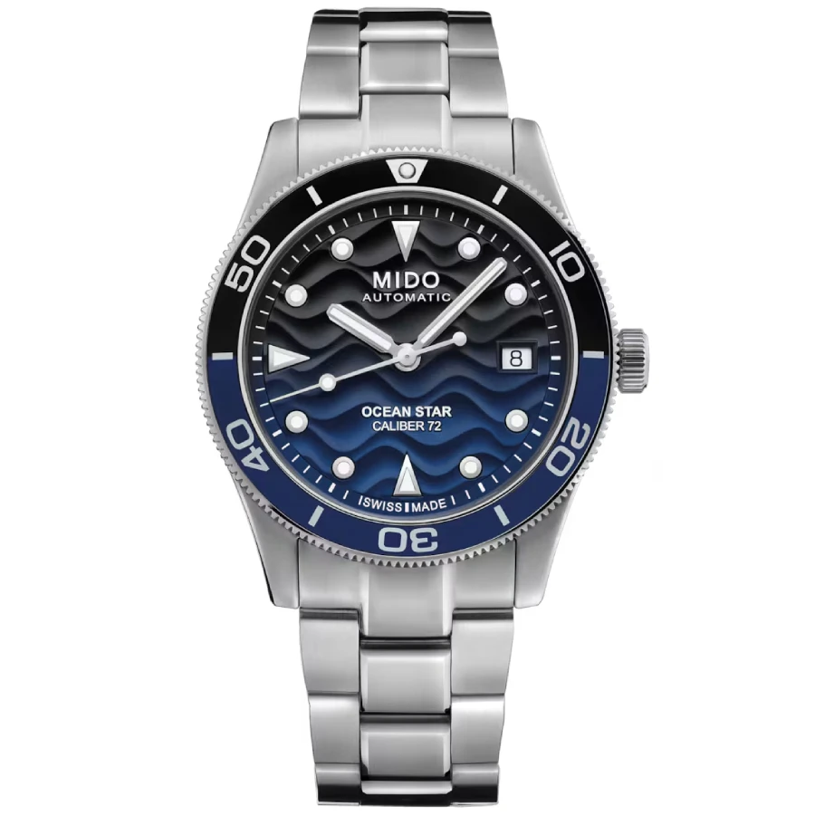 MIDO M026.907.11.041.00 Ocean Star - Унисекс ръчен часовник с автоматичен механизъм - корпус Стомана - Стомана - Син