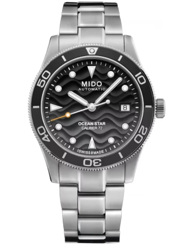 MIDO M026.907.11.061.00 Ocean Star - Унисекс ръчен часовник с автоматичен механизъм - корпус Стомана - Стомана - Черен