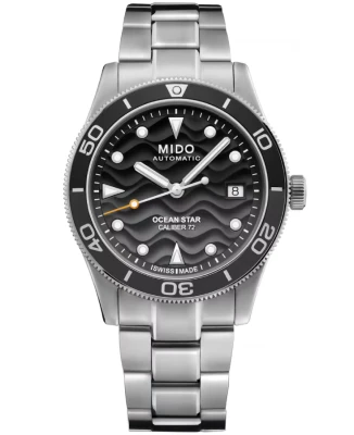 MIDO M026.907.11.061.00 Ocean Star - Унисекс ръчен часовник с автоматичен механизъм - корпус Стомана - Стомана - Черен