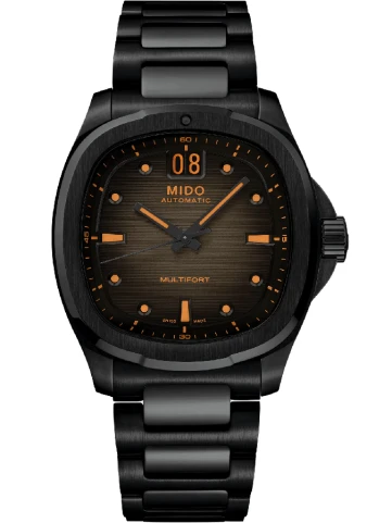 MIDO M049.526.33.081.00 Multifort TV Big Date - Мъжки ръчен часовник с автоматичен механизъм - корпус от Стомана - Стомана - цвят Сив