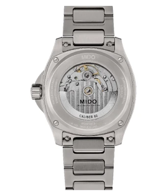 MIDO M049.526.44.081.00 Multifort TV Big Date Titanium - Мъжки ръчен часовник с автоматичен механизъм - корпус от Титан - Титаниева верижка - цвят Сив