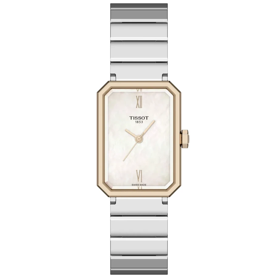 Tissot T160.110.21.113.00 SRV - Унисекс ръчен часовник с кварцов механизъм - корпус от Стомана - Стомана - цвят Седеф