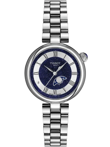 Tissot T152.223.11.493.00 Desir - Дамски ръчен часовник с кварцов механизъм - корпус от Стомана - Стоманена верижка - цвят Син