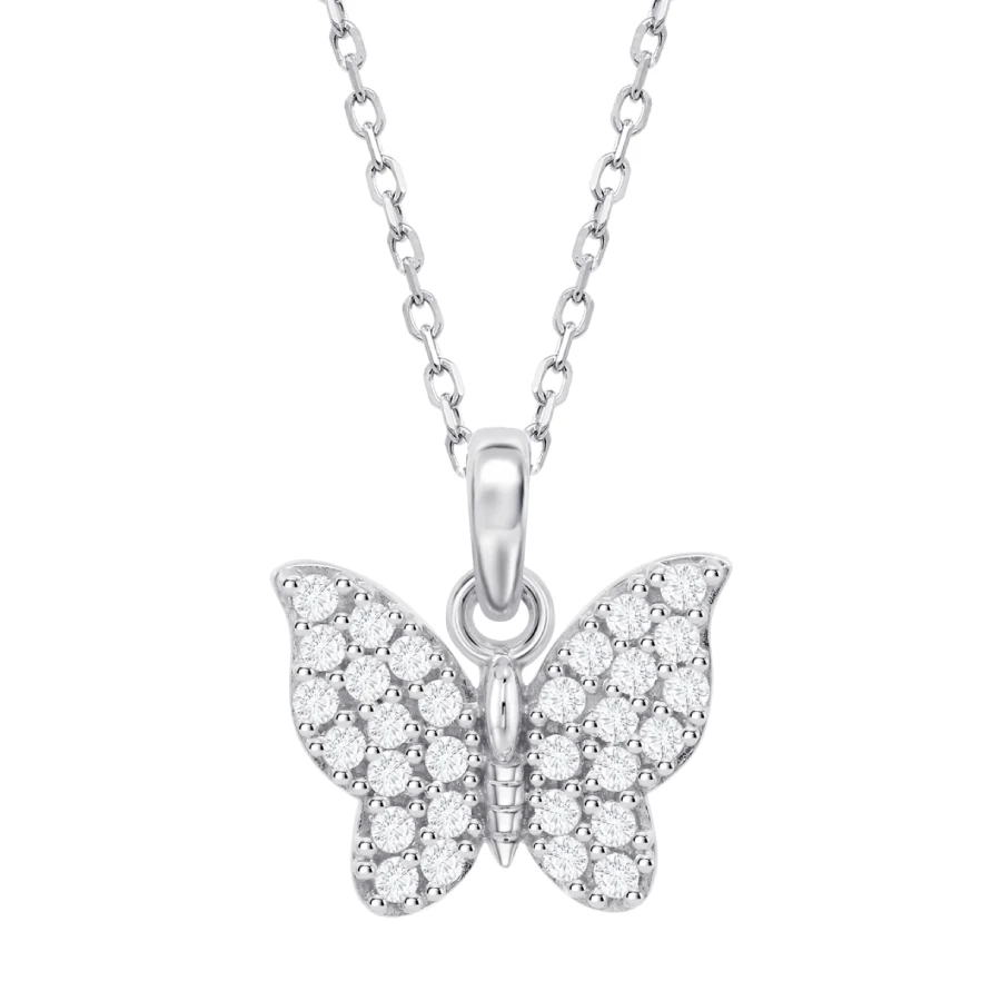 Дамски колие Lotus Silver LP3972-1/1 ESSENTIALS от 925 Сребро - с форма Пеперуда - Цирконий