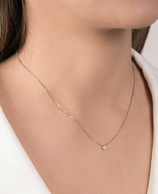 Дамски колие Mirco Visconti BG334/5 от 18K Злато Бяло - форма Снежинка - Диаманти