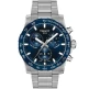 Tissot T125.417.11.041.00 Supersport Chrono - Мъжки ръчен часовник с кварцов механизъм - корпус Стомана - Стоманена верижка - Син