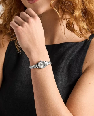 Fossil ES5475 Scarlette - Дамски ръчен часовник с кварцов механизъм - корпус Стомана - Стоманена верижка - Злато