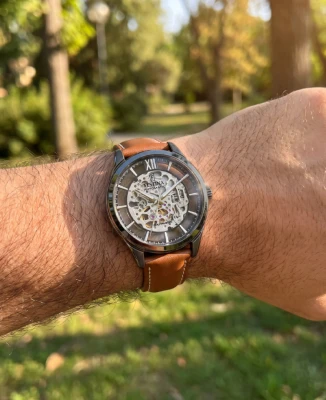 Festina F20794/1 Automatic - Мъжки ръчен часовник с автоматичен механизъм - корпус Стомана - Естествена кожа - Скелетон