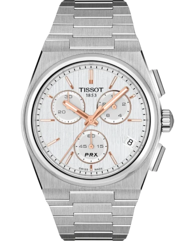 Tissot T137.417.11.031.00 PRX - Унисекс ръчен часовник с кварцов механизъм - корпус Стомана - Стоманена верижка - Сив