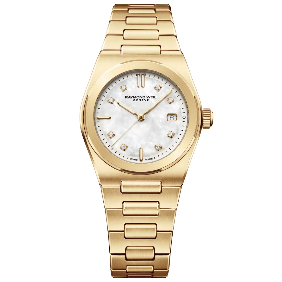 Raymond Weil 1250-P-97081 A.R.T. - Унисекс ръчен часовник с кварцов механизъм - корпус Стомана - Стомана - Седеф