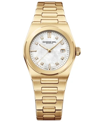 Raymond Weil 1250-P-97081 A.R.T. - Унисекс ръчен часовник с кварцов механизъм - корпус Стомана - Стомана - Седеф