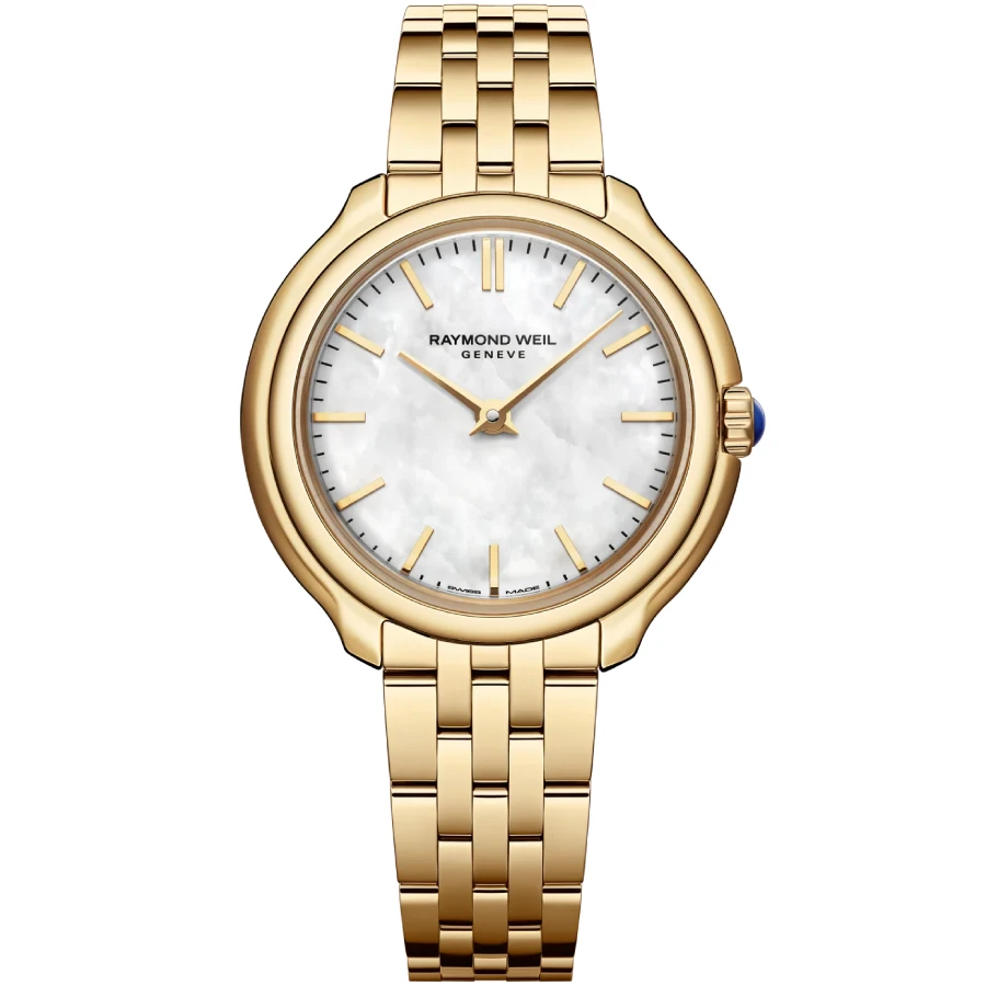 Raymond Weil 5250-P-97001 Toccata - Унисекс ръчен часовник с кварцов механизъм - корпус Стомана - Стомана - Седеф