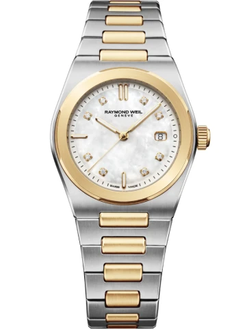 Raymond Weil 1250-STP-97081 A.R.T. - Унисекс ръчен часовник с кварцов механизъм - корпус Стомана - Стомана - Седеф