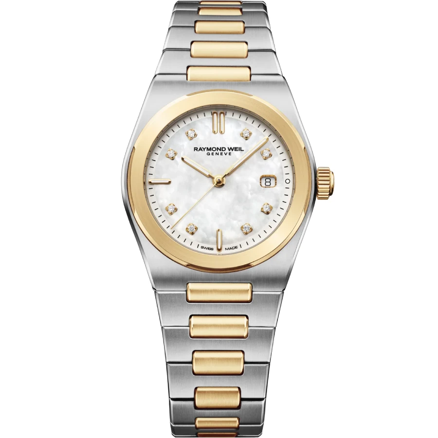 Raymond Weil 1250-STP-97081 A.R.T. - Унисекс ръчен часовник с кварцов механизъм - корпус Стомана - Стомана - Седеф