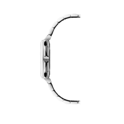 Дамски ръчен часовник с кварцов механизъм - корпус от Стомана - Стоманена верижка - цвят Бял Сив