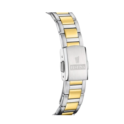 Дамски ръчен часовник с кварцов механизъм - корпус от Стомана - Стоманена верижка - цвят Седеф Злато