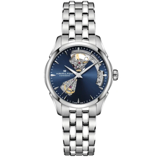 Дамски ръчен часовник с автоматичен механизъм - корпус от Стомана - Стоманена верижка - цвят Скелетон Сив