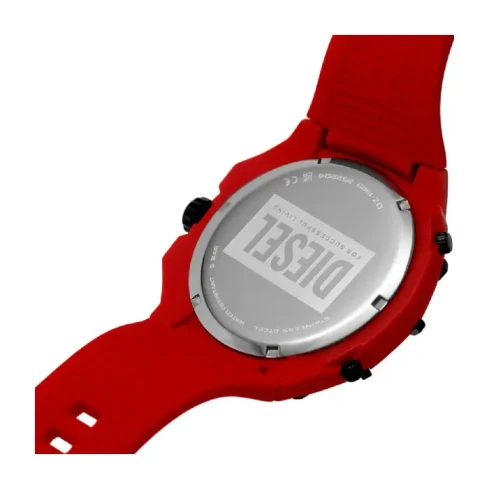 Мъжки ръчен часовник с кварцов механизъм - корпус от Полимер - Силиконова каишка - цвят Черен